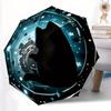 1pc Cat Galaxy Automatic Open/Close Exquisite Umbrella Sturdy Iron Frame, Compact Travel Umbrella - Perfect Gift for Women, Men, Birthdays,