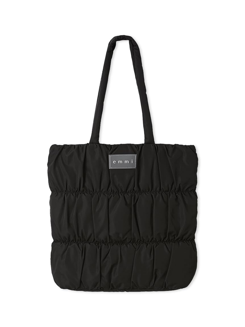 eco Logo Padded Tote Bag 13WGB262323 BLK F [Emi] Women s