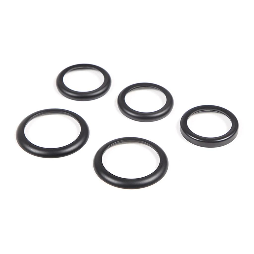 For FIAT Abarth 500 500C 595 595C 695 695C 2008-23 Car Double Flashing Glass Lifting Decoration Ring Aluminum Alloy Accessories