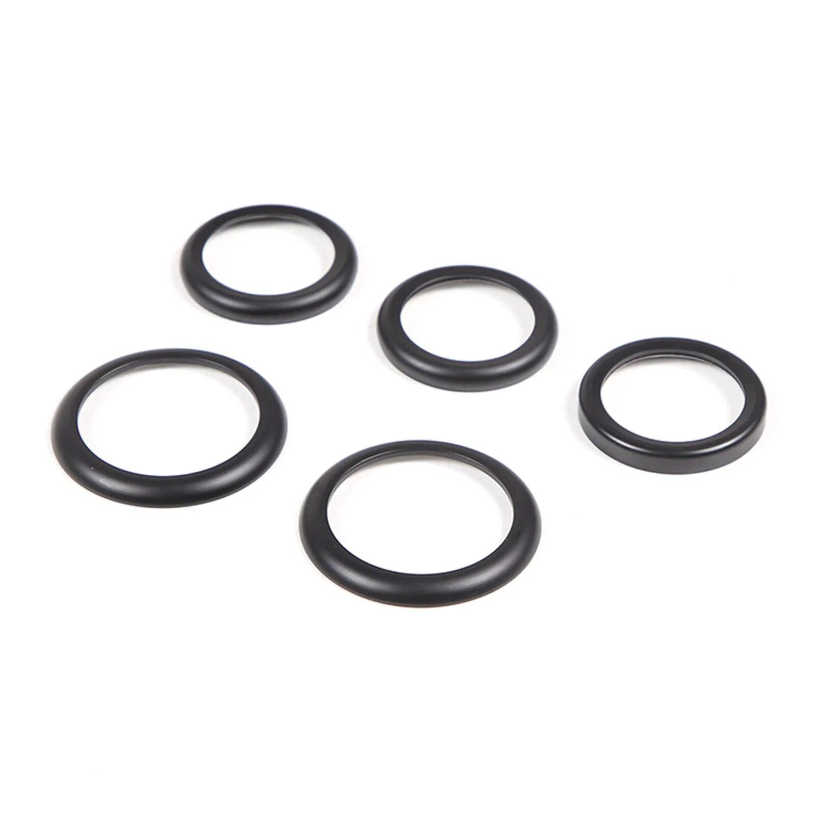 

Для FIAT Abarth 500 500C 595 595C 695 695C 2008-23 автомобильное двойное мигающее стекло подъемное декоративное кольцо аксессуары из алюминиевого сплава чёрный