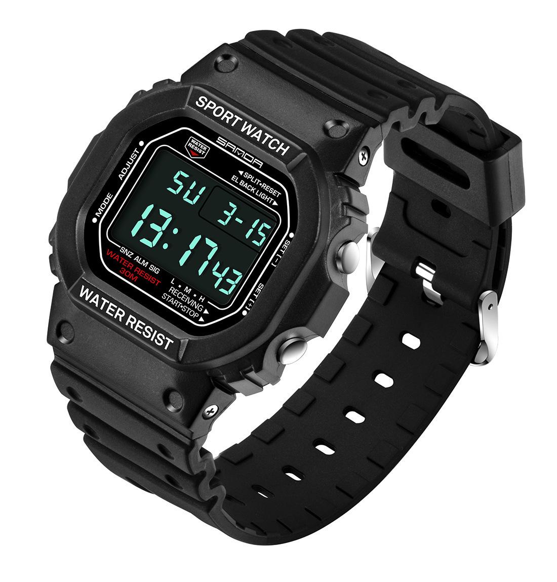 Sanda Multifunctional Unisex Sports Watch - Waterproof, Luminous, Electronic Timepiece for Men  Women Students.
