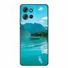 For Motorola Moto G 2025 Case Fashion Flower Black Silicone Soft TPU Back Cover Case For Motorola G75 S50 Edge 50 Neo Phone Case