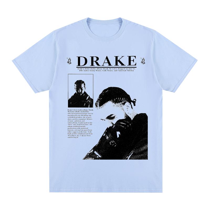 Drake Vintage Tshirt Pop Hip Hop Rapper Hot Rap Streetwear Fashion Cotton Unisex T Shirt New Tee Tshirt Womens Tops