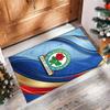 Blackburn Rovers Football Print Crystal Velvet Rug, Comfortable Water Absorbent Non Slip Indoor Floor Carpet