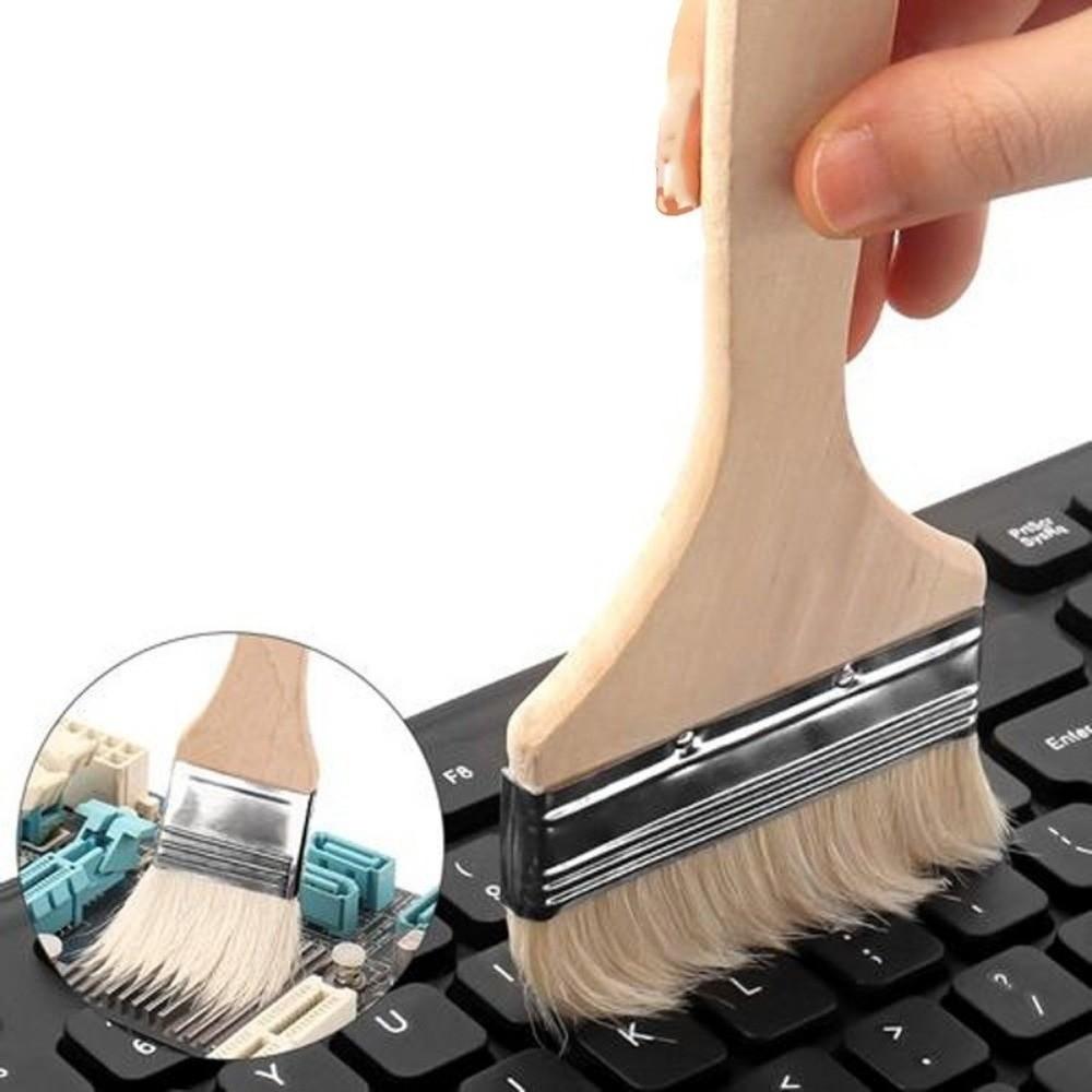 Portable 2/3/5inch Pastry Brush Wood Nylon BBQ Brushes Natural Bristles Heat-Resistant Kitchen Brush For Baking Cooking Grilling