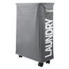 Foldable Laundry Basket Waterproof Dirty Clothes Organizer Storage Bag with Wheels