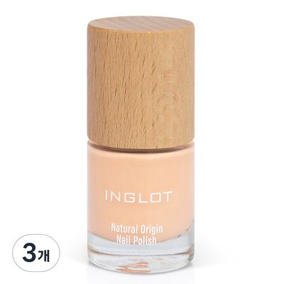 Inglot Natural Origin Nail Polish 8ml, 002 OFF TO THE PEACH, 3 Pcs.
