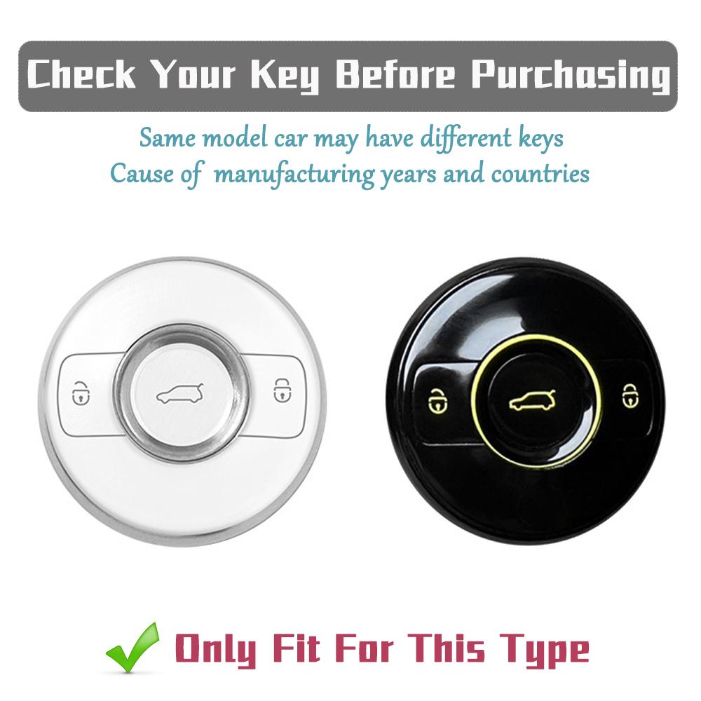 Car Key Case For Mercedes Benz Smart 1 Brabus Fortwo Key Cover Anti-Scratch Protection Shell Premium Auto Interior Accessories