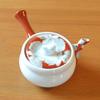 Cute and Stylish Arita Ware Teapot, Made In Japan, 270ml, Ceramic, Hanagokoro Design, with Stainless Steel Tea Strainer