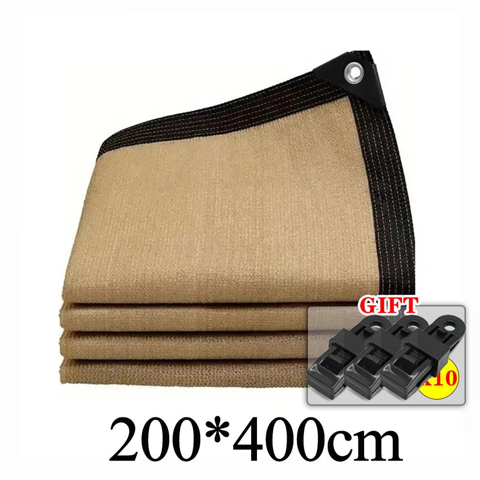 

200x 400cm Summer Outdoor Shade Mesh Garden Shade Mesh Perforated Shade Fabric Thickened Heat Shield Outdoor Shade Mesh 1 Set