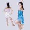Children's Latin Dance Fringe Skirt  Sequin Tassel Dancing Dress Girl Performance Tango Cha Cha Dancing Dress