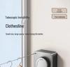 Indoor Retractable Clothesline - Invisible, No-Punch Installation for Bathroom or Balcony