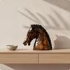 Horse Head Sculpture Modern Bust Glossy Horsehead