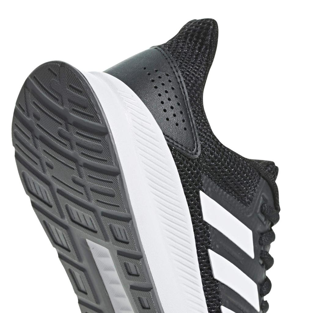Adidas FALCONRUN W Core Three Size 22cm (DBG98) Women's Sneakers, Black/Footwear White/Grey (F36218),