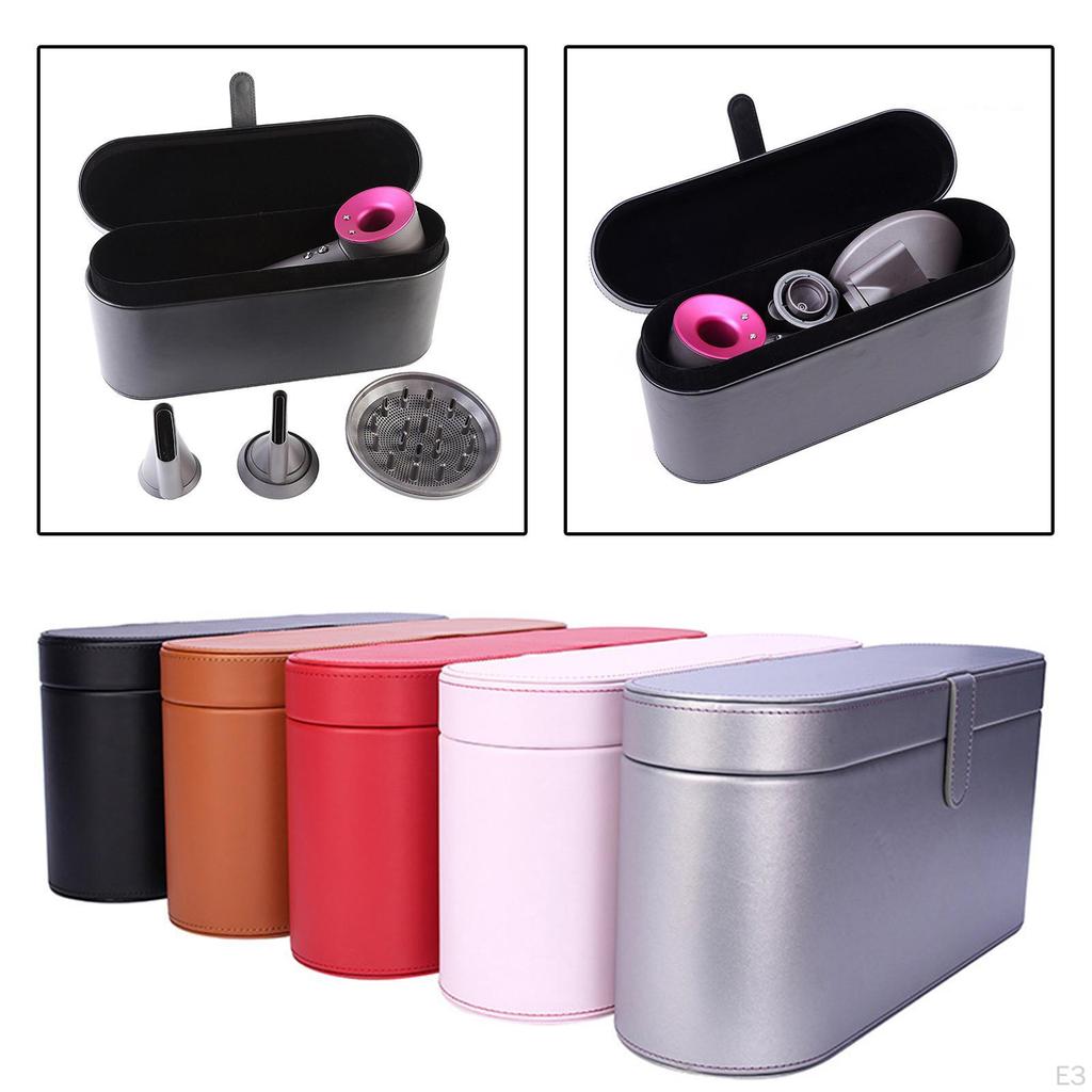 Travel Hair Dryer Storage Box Case Air Brush and Attachments, with Handle Magnetic Flip Bag Only