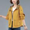 Coat for Women Winter Thickened Casual Oversize Double Layer Windbreaker Waterproof Hooded Jacket