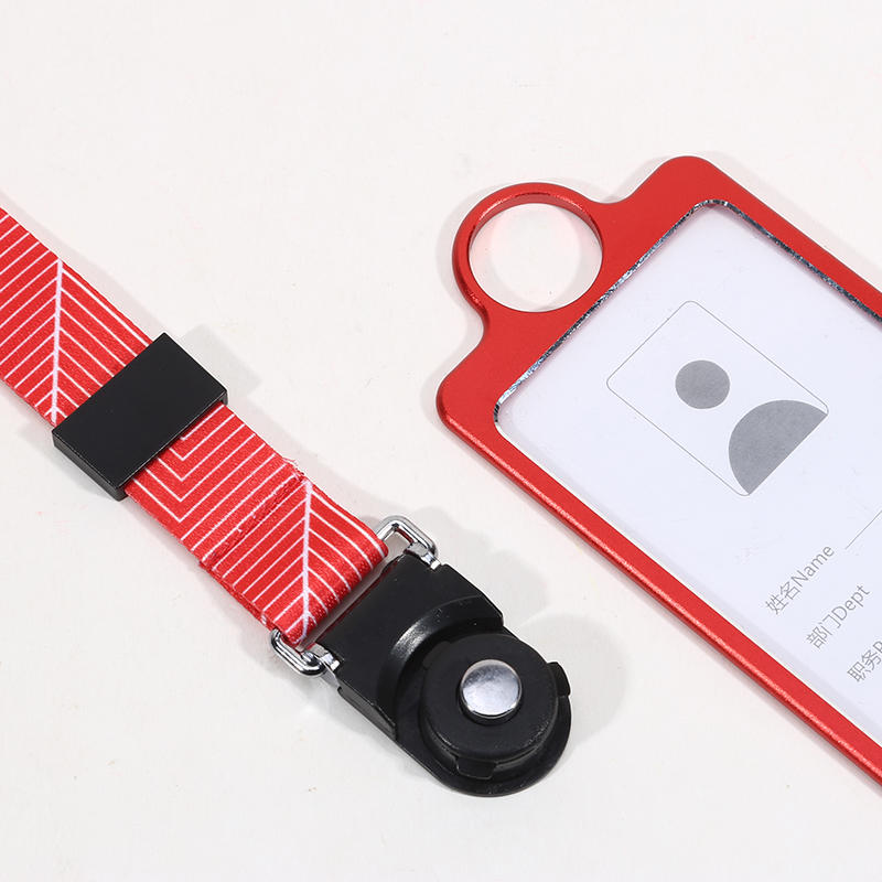 Professioneller ID-Ausweishalter mit ausziehbarem Rollclip, durchsichtiger Kartenhalter und Halsband für Büro, Sicherheit, Arbeitsplatz