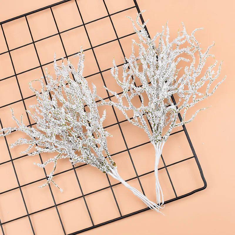 

6 шт. Искусственные растения цветы Горячие продажи для Дома Свадьбы Рождества снег Комнатные растения Сделай сам Композиция Ваза Реквизит для фотосъемки 6 pieces