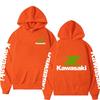 New Racing Suit, High-quality Kawasaki Logo Hooded Pullover, Fashionable Motorcyclele Uniform Rider Exquisite Stree
