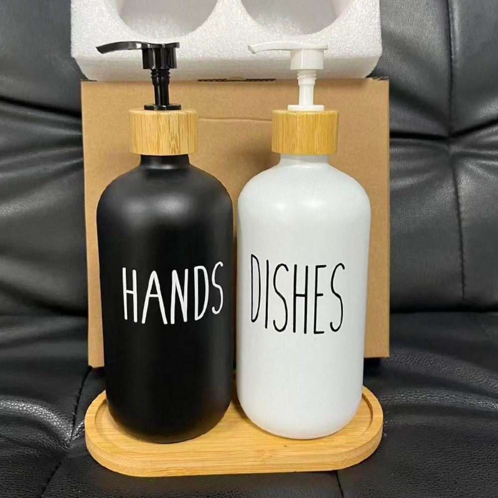 2Pcs Refillable Soap Dispenser Bottle Rust-Proof Lotion Pump Bottle Accessories Kitchen