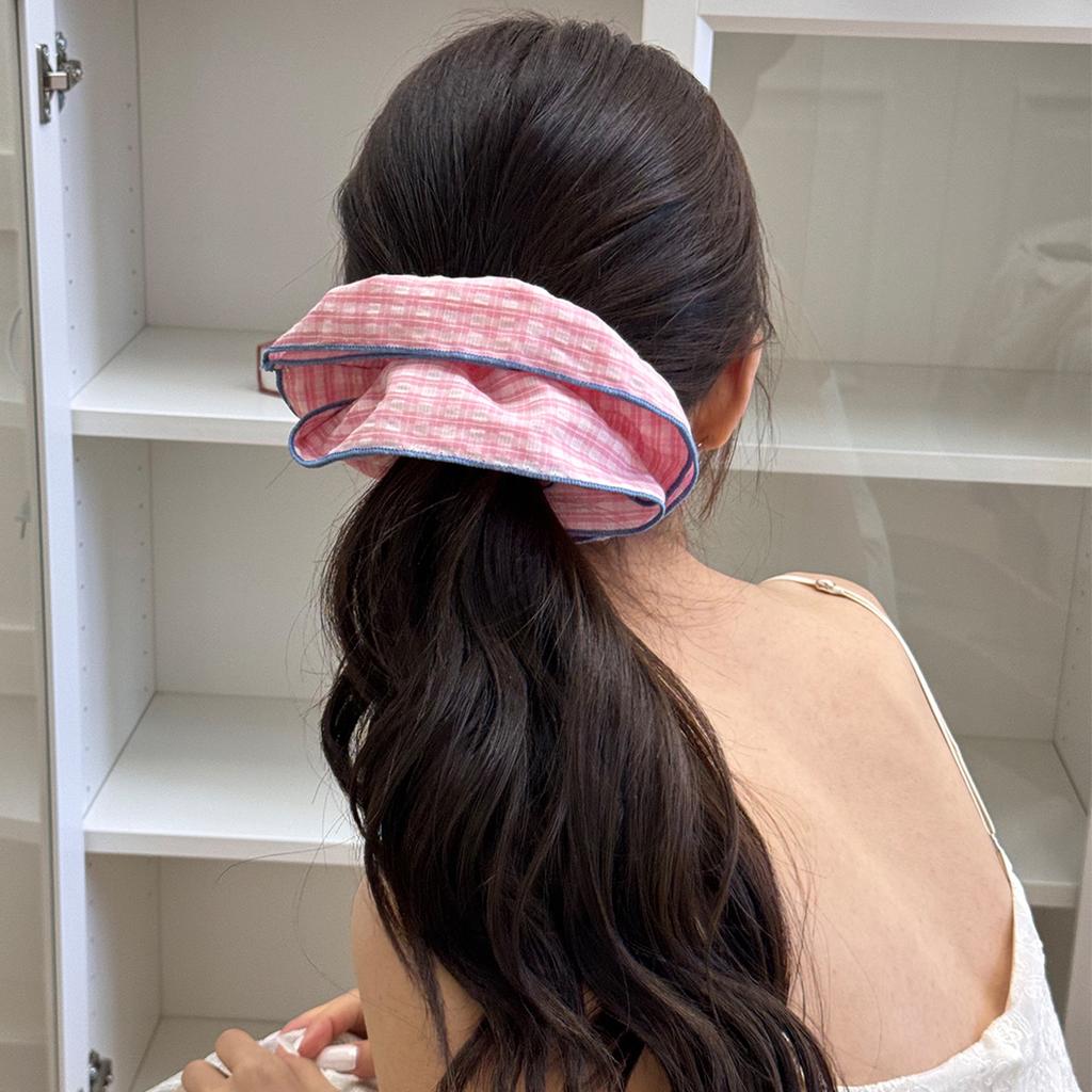 Large korean hair accessories rubber band for women girl elastic ties makeup cute leading fashion popular Kawaii sweets kpop new