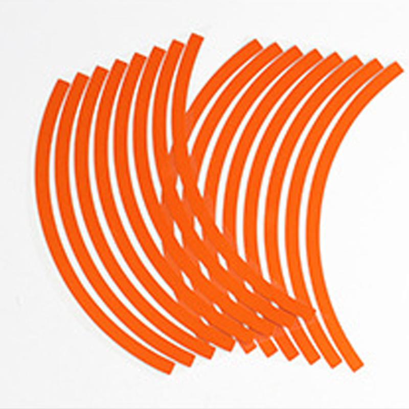 16 Stück/Set Motorrad Rad Reifen Aufkleber, reflektierendes Felgen Klebeband Aufkleber, Motorrad Auto Dekorationszubehör