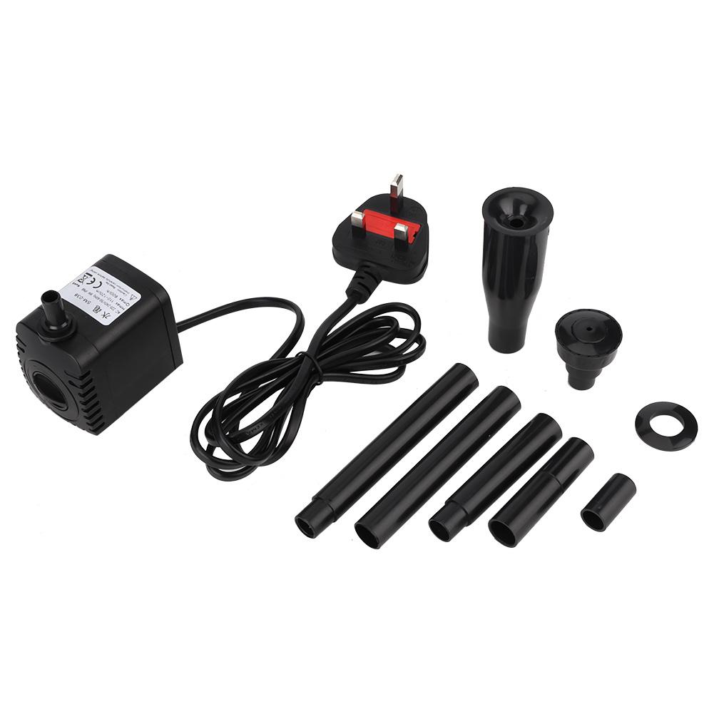 Plastic 3 in 1 600LCelsiusH 8W Aquarium Fish   Submersible Pump for Water Garden Fountain Pond