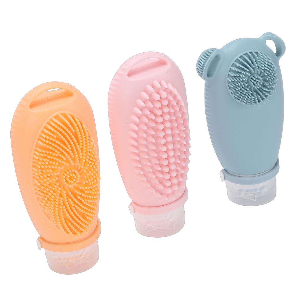 Travel Bottles for Toiletries Squeezable Silicone Toiletry Bottles for Shampoo Conditioner 100ml