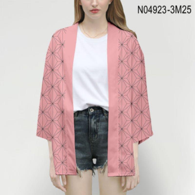 Anime Ghost Destroyer Blade, Volwassen Houtskool Jiro You Bean Print Kindercape Kimono Perifeer Veerjack