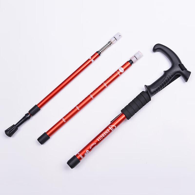 Aluminum Alloy 4-Section Shock-Absorbing Trekking Pole