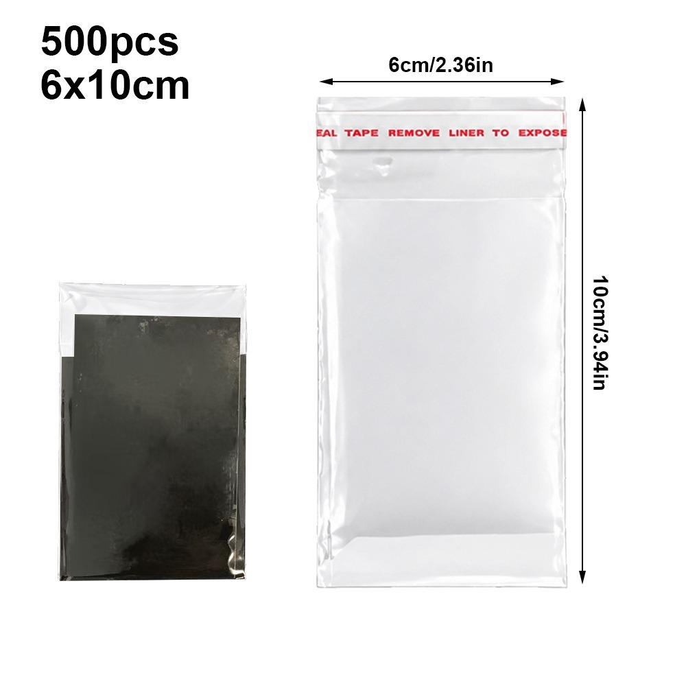 500Pcs Transparent Transparent Cellophane Bags  for Candy Snack Jewelry Accessories
