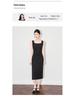Shenzhen Nanyou Elegant French Square Neck Suspender Dress - Women's Summer Long Skirt