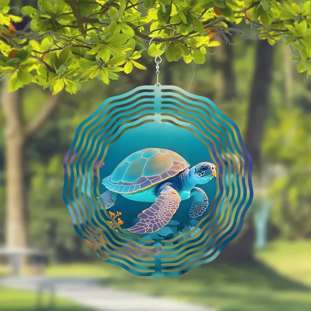 2D Peacock Metal Wind Spinner Colorful Feather Design Outdoor Garden Decor for Patio Yard Kinetic Wind Powered Ornament Unique Gift Idea