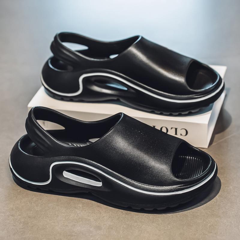 Fashion Summer New Fashion Comfortable Men's Sandals Breathable Soft Non-slip Flat Men's Shoes Indoor Outdoor Beach Sandals Men Slippers