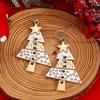 Sophisticated Christmas Pattern Earrings Sturdy Alloy Construction with Elegant Designs Accessory for Sensitive Ears