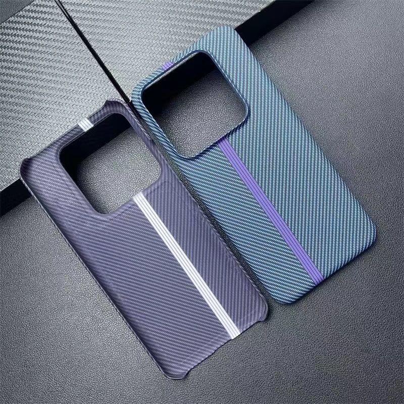 For Xiaomi POCO F6 Pro Case Fashion Hard Carbon Fibre Slim Skin Protective Back Cover Cases For Xiaomi POCO F5 F6PRO Phone Shell