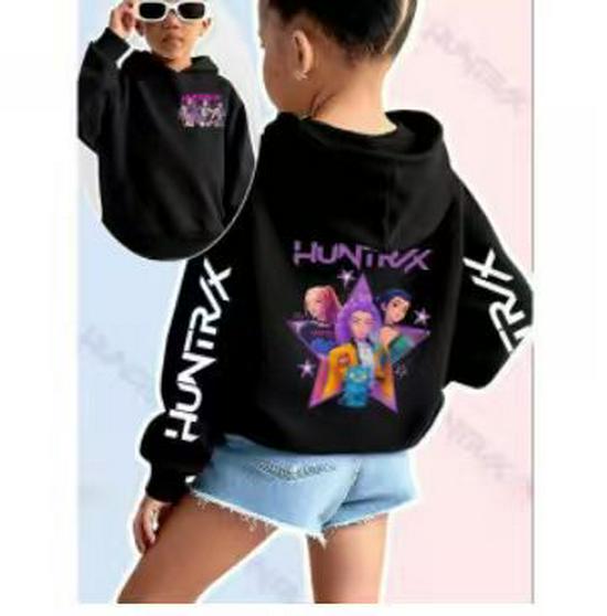 Demon Hunter Team Bestseller Kids  Unisex Casual Printed Hoodie Sweatshirt 110 cm