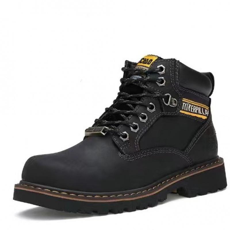 Classic men's shoes tough guy foot protection anti-smashing labor insurance shoes big head tooling boots winter Martin boots top layer cow