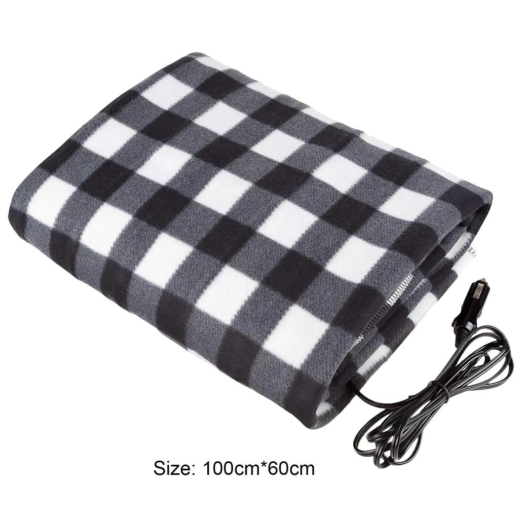 12V Car Electric Heated Blanket Mat Fast Heating Mattress Winter Warm Travel Electric Heated Blanket Mattress For Car Trucks RVs