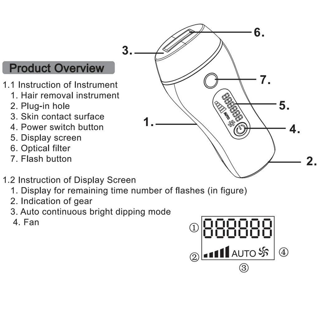12V White Professional  990000 Laser Epilator Painless IPL Hair Removal System For Women Bikini Facial Body Permanent Hair Remover Device