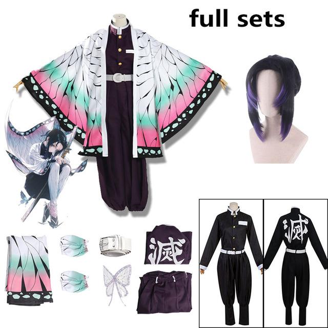 Anime Demon Slayer Shinobu Cosplay Tērps