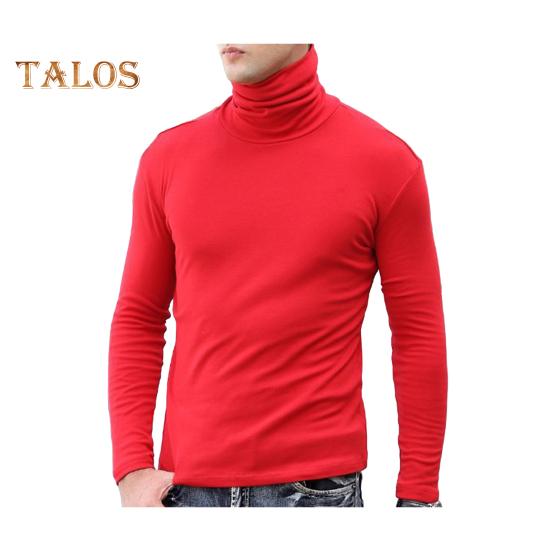 Top a strati da uomo a collo alto protegge il collo dal vento altamente elastico vestibilità slim tinta unita top pullover per sport viaggi ufficio abbigliamento quotidiano