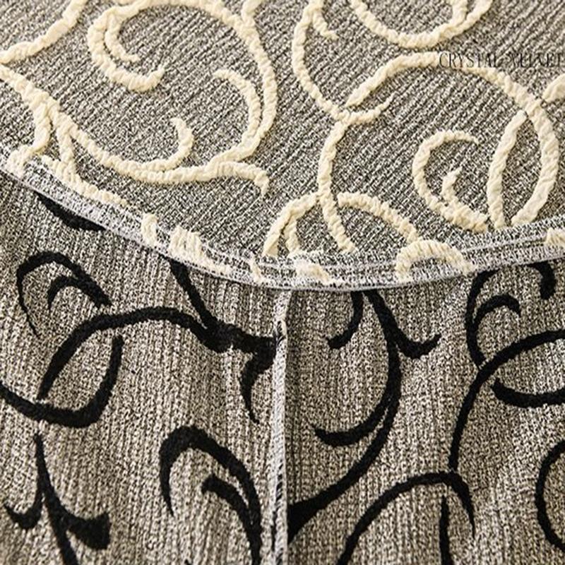 3D Embossed Jacquard Thick Sofa Cover Luxury Stretch Armless All-Cover Sofa Bed Dust Cover High-End Anti Scratch Couch Cover