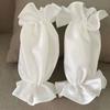 Detachable Satin Puff Arm Cuffs, Ruffled Elastic Bubble Sleeve Covers, Off Shoulder Fake Sleeves for Wedding Dress Bridal Gown Cosplay Costume