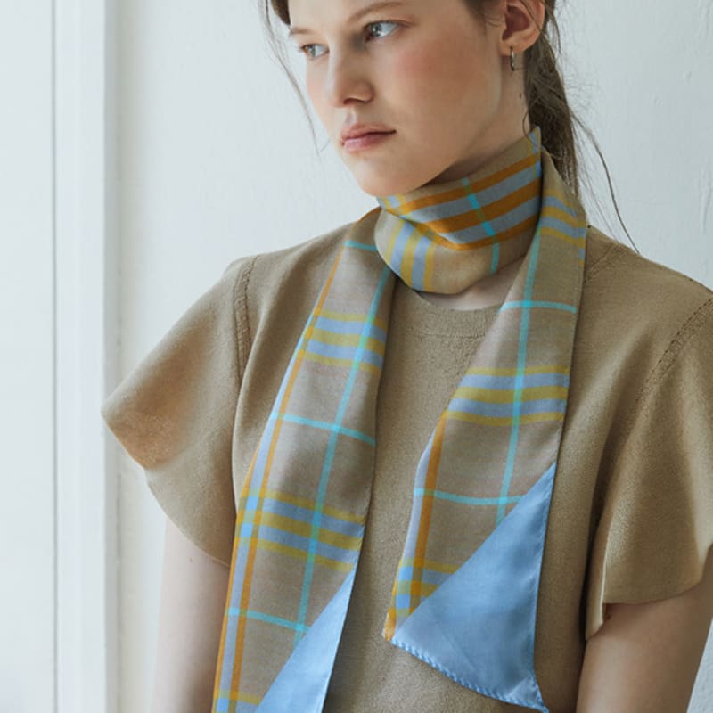 ANA MAISON Here and There Long Petit Silk Scarf [PML-1419]
