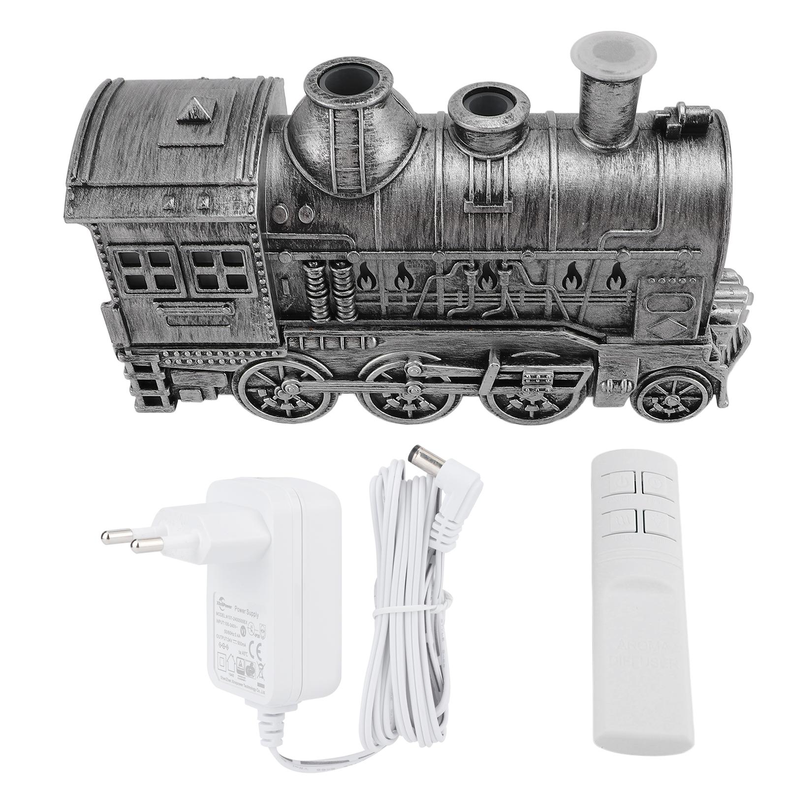 

Диффузор эфирных масел 300 мл в форме поезда, 2 режима освещения, тихий ароматерапевтический увлажнитель с холодным паром