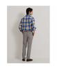 Binpolmen Wool Blend Seersucker Slim Pants Beige