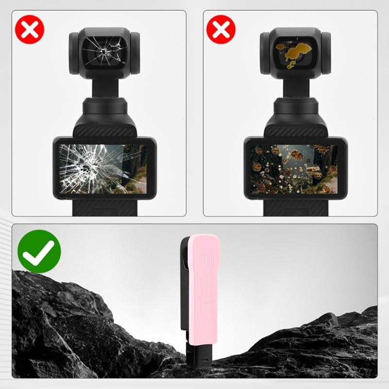 Silicone Protective Case Covers Screen Lens Protections For Pocket 3 Camera Case Screen Shield Easy Installation