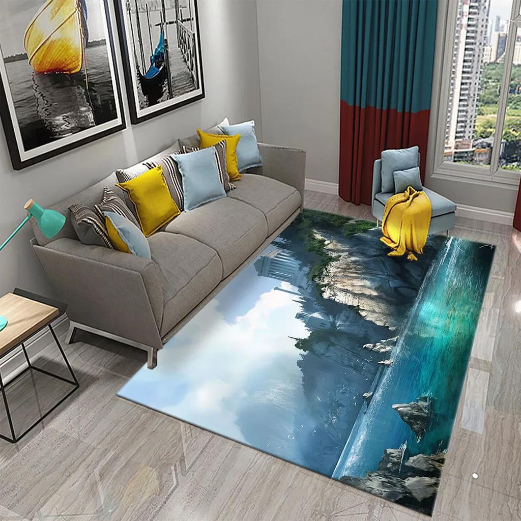 3D Ancient Greek Mythology Carpet for Non-slip Doormat Kitchen Bathroom Mat Living Room Floor Carpet Welcome Bedroom Decor Rugs