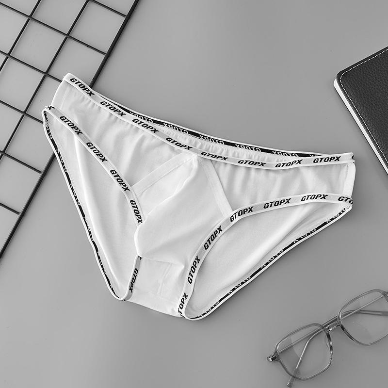 GTOPX Men's Low-Rise Cutout Sexy Briefs with U-Pouch and Thin Waistband